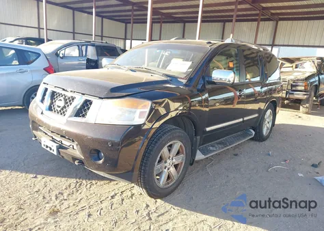 2014 Nissan Armada Platinum из США, поврежденный, VIN 5N1BA0NE2EN609266